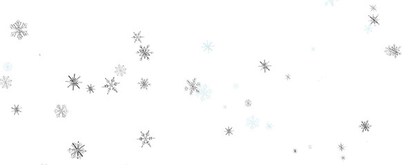 Christmas background design of snowflake and snow falling in the winter 3d illustration