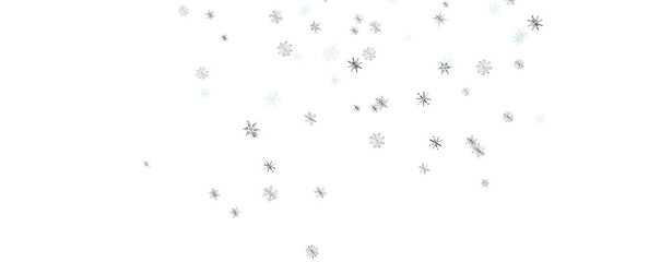 Winter christmas sky with falling snow