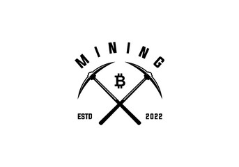 MINING CONSTRUCTION LOGO DESIGN VECTOR