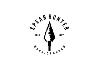 SPEAR HUNTER LOGO DESIGN VECTORS