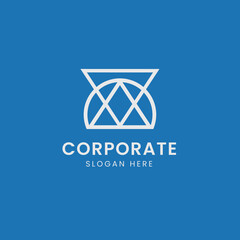 abstract minimalist logo design template