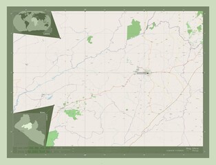 Bong, Liberia. OSM. Labelled points of cities