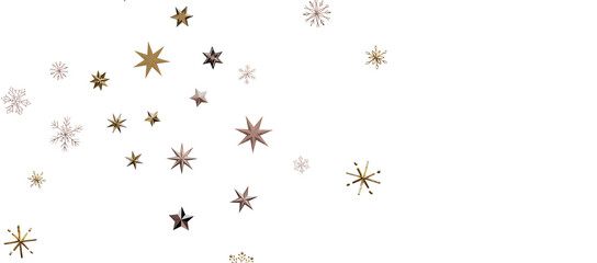 Snowflakes and bokeh lights on the blue Merry Christmas background. 3D render