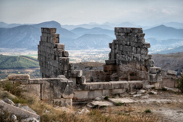 The ruins of the old antique city of Sagalassos. Turkey 2022
Sagalassos, ancient city and important archaeological site. Turkey