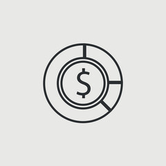 Business and finance vector icon illustration sign