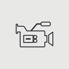 Camera vector icon illustration sign