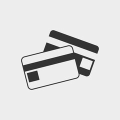 Credit cards payment vector icon illustration sign