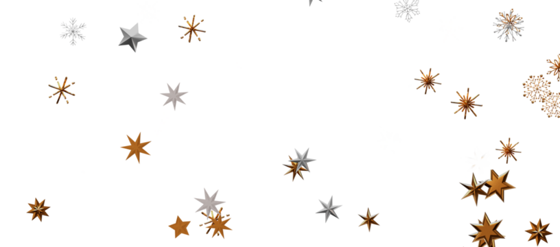 Christmas Card - Snowflakes Of Paper In Frame
