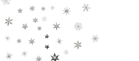 Snowflakes Falling On Snow - Winter Banner