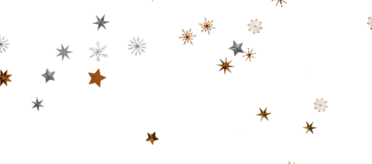 Falling snow at night. Bokeh lights