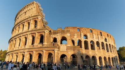 Fototapeta na wymiar The Colosseum in Rome on October 2022