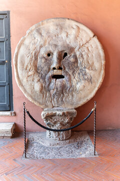 The Bocca della verite in Rome on October 2022