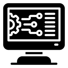 computer glyph icon