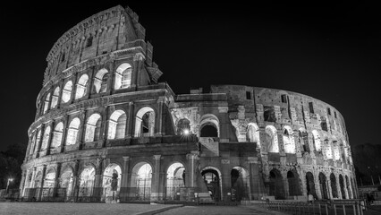 colosseum in Rome at night