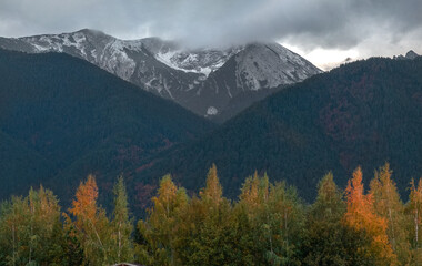 Pirin mountain view in autumn