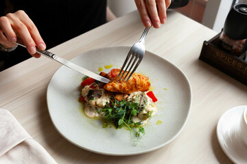 chicken meat restaurant served