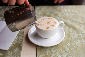 Barista at work
