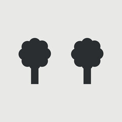 Trees vector icon illustration sign
