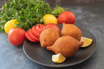 Kibbeh is a popular dish in Middle Eastern cuisine (Turkish name; icli kofte)