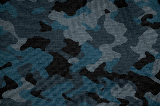 Blue Navy Camouflage Army Durable Tarp Canvas Mesh Material