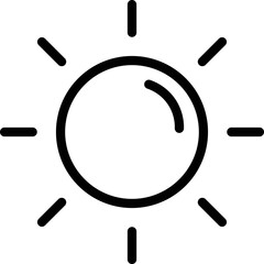 Sun Vector Icon Design Illustration