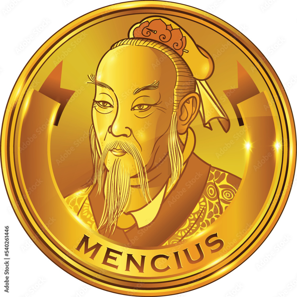 Wall mural Mencius gold