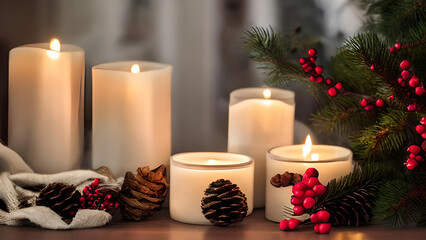 Christmas holiday card for congratulations New Year card