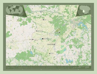 Marijampoles, Lithuania. OSM. Labelled points of cities