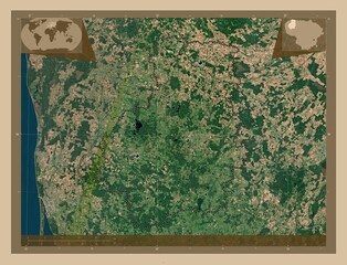 Telsiai, Lithuania. Low-res satellite. Major cities
