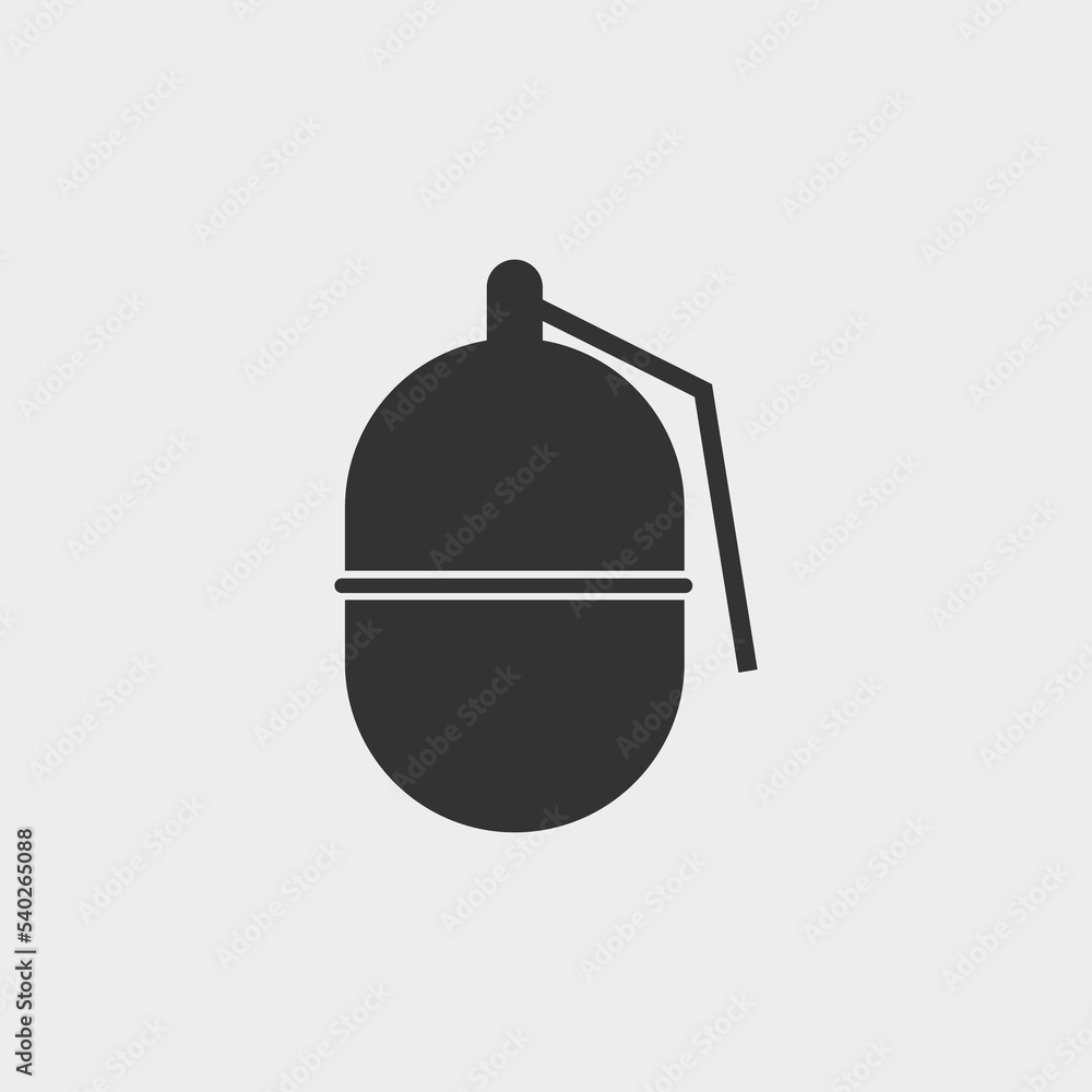 Wall mural Grenade vector icon illustration sign