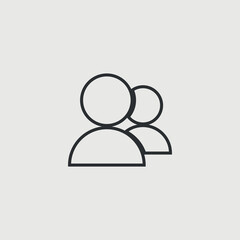 Group vector icon illustration sign