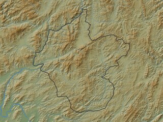 Louang Namtha, Laos. Physical. No legend