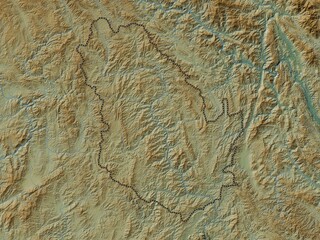 Phongsali, Laos. Physical. No legend