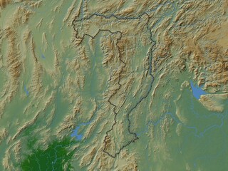 Xaignabouri, Laos. Physical. No legend