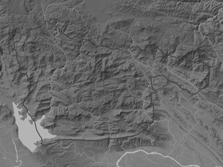 Xaisomboun, Laos. Grayscale. No legend