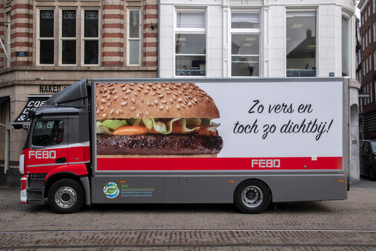 FEBO Company Truck At Amsterdam The Netherlands 2020