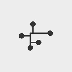 High tech vector icon illustration sign