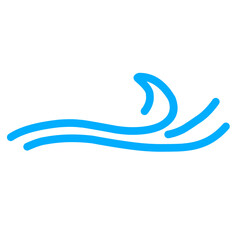 hand drawn wave doodle