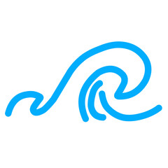 hand drawn wave doodle