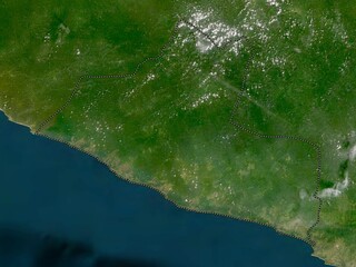 Grand Kru, Liberia. Low-res satellite. No legend