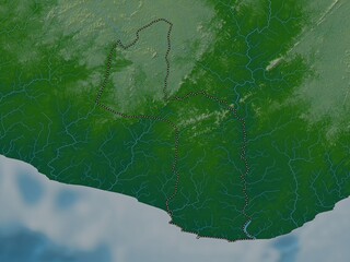 Maryland, Liberia. Physical. No legend