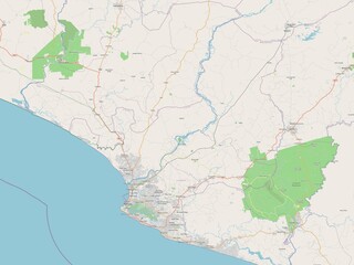 Montserrado, Liberia. OSM. No legend