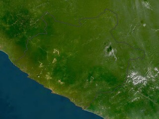 Sinoe, Liberia. Low-res satellite. No legend
