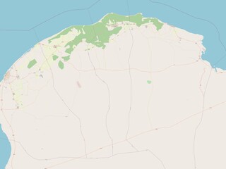 Fototapeta premium Al Jabal al Akhdar, Libya. OSM. No legend