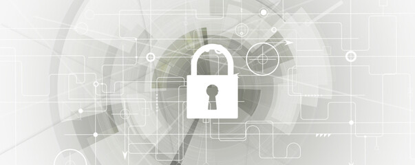 Cybersecurity and information or network protection. Future technology web services for business and internet project