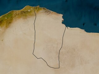 Darnah, Libya. Low-res satellite. No legend