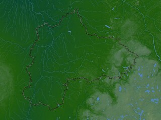 Panevezio, Lithuania. Physical. No legend