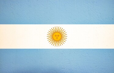 argentina flag on the wall as a background