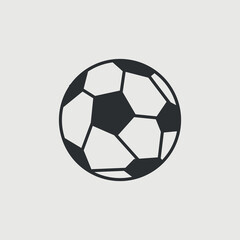 Obraz premium Football vector icon illustration sign