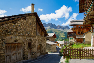 France. Saint Veran. Hautes-Alpes. Regional natural park of Queyras. The village of Saint-Véran,...